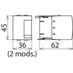 Dimension drawing DV MOD NPE 50