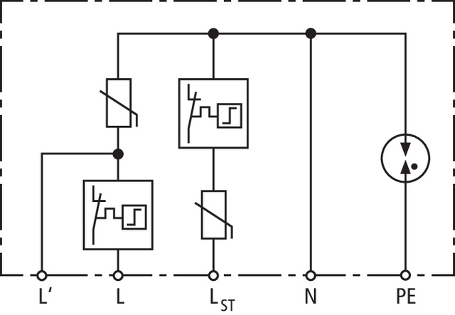 Basic circuit diagram DCOR L 3P 275 SO LTG
